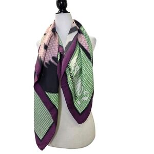 Moschino Cheap & chic  silk handrolled edge scarf